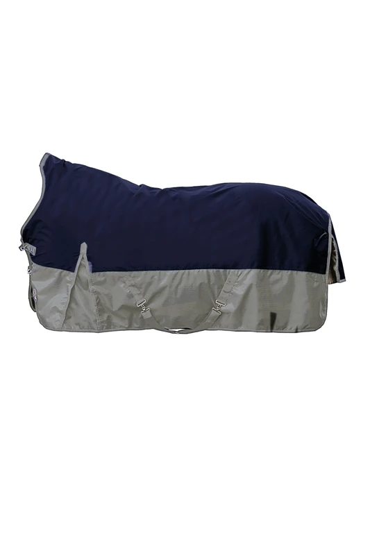 HKM Winnipeg check 1200D, 200g filling Highneck rug Deep Blue/Light Grey 6'9