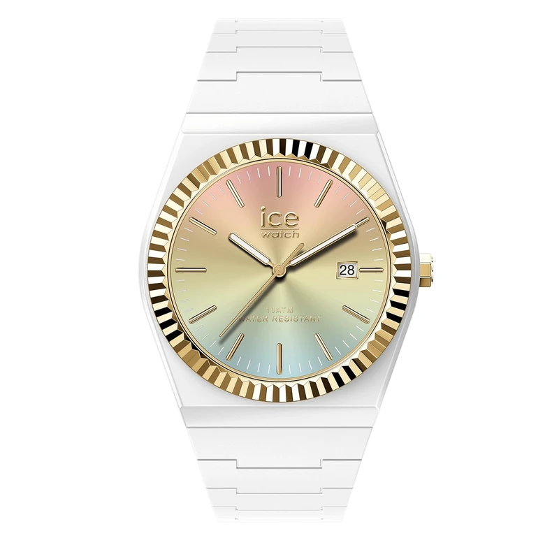 ICE-WATCH - ICE Power PW1 White Sunset Rainbow - Women's Watch with Silicon Strap - 024766 (Small)