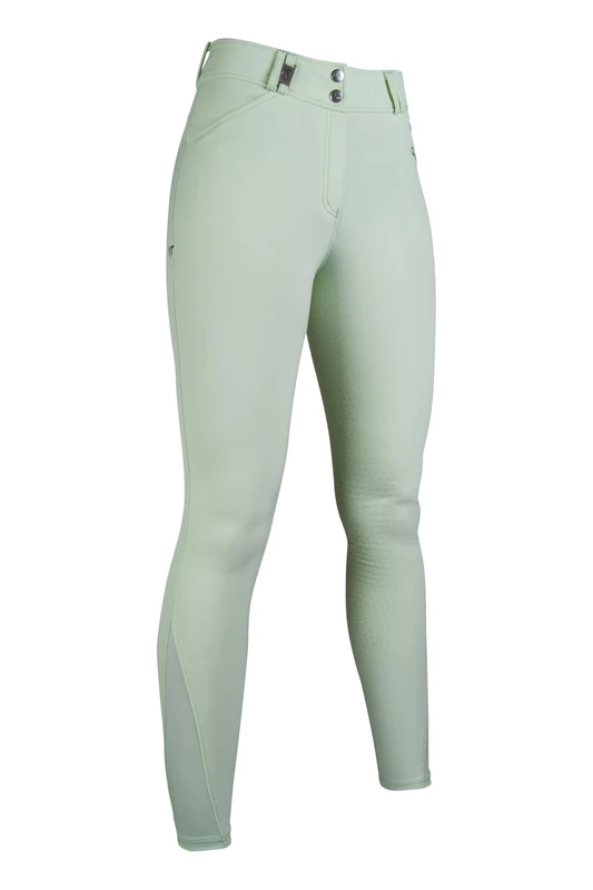 HKM Women's Monaco Crystal sili. Full seat Riding Breeches, Mint, 32