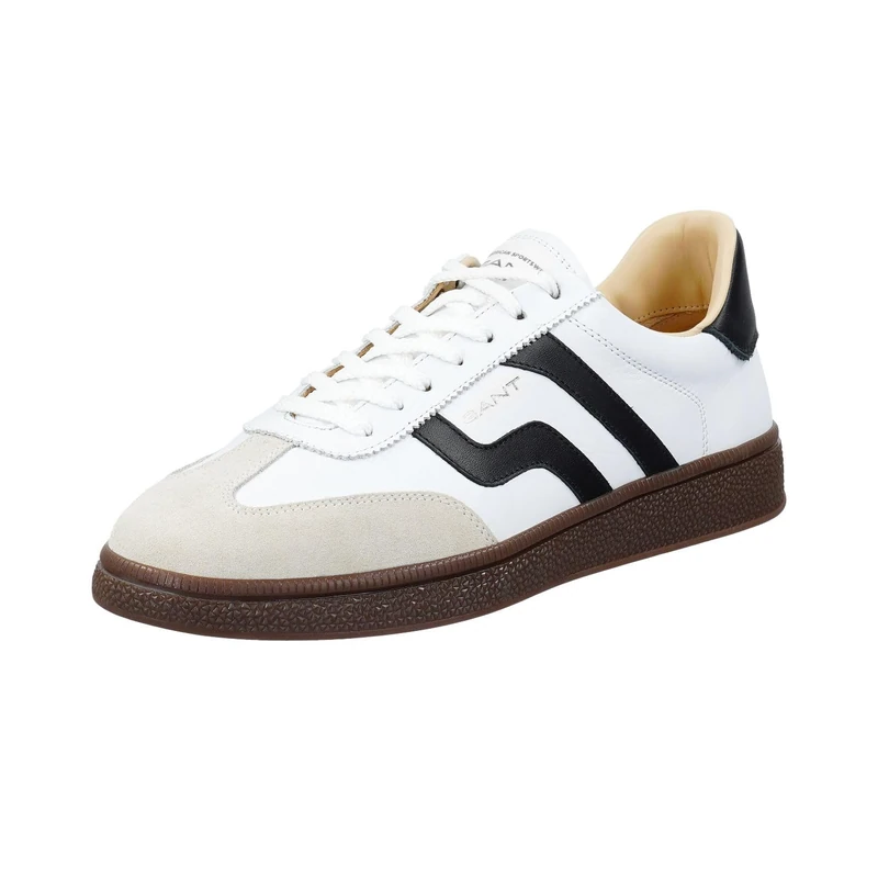 GANT Men's Cuzmo Sneaker, White Black, 10 UK