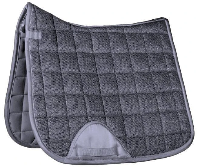 HKM Glitter Mesh Style Saddle cloth White Pony dressage