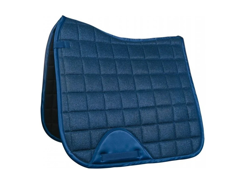 HKM Glitter Mesh Style Saddle cloth Deep Blue Pony dressage