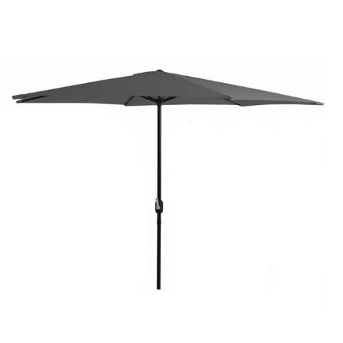 FORNOR Parasol Anthracite Diameter 3 x Height 2.45 m – 180 g UV50+, anthracite - Image 1