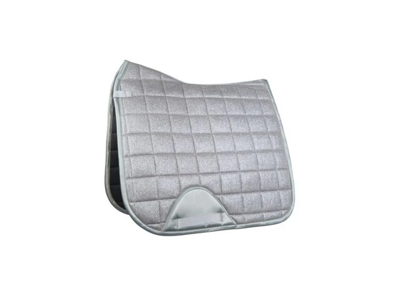 HKM Glitter Mesh Style Saddle cloth Light Grey General purpose