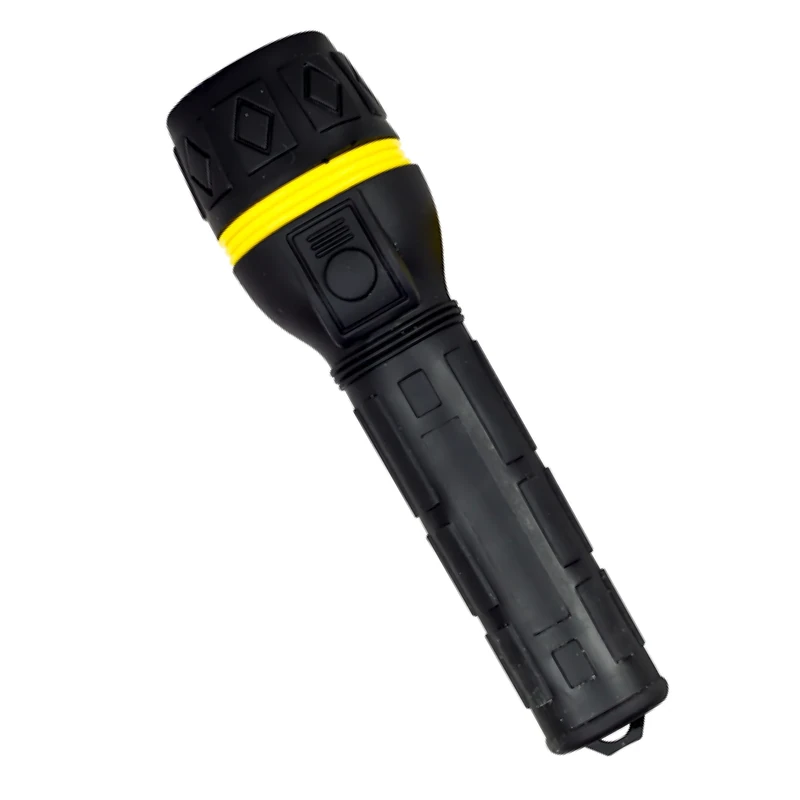 Status Rubber Torch, Weatherproof Handheld Light for Camping, Hiking and Outdoor Use, Black, Requires 2 x AA Batteries (Not Included) (2XAASBLACKRT10) - Image 1