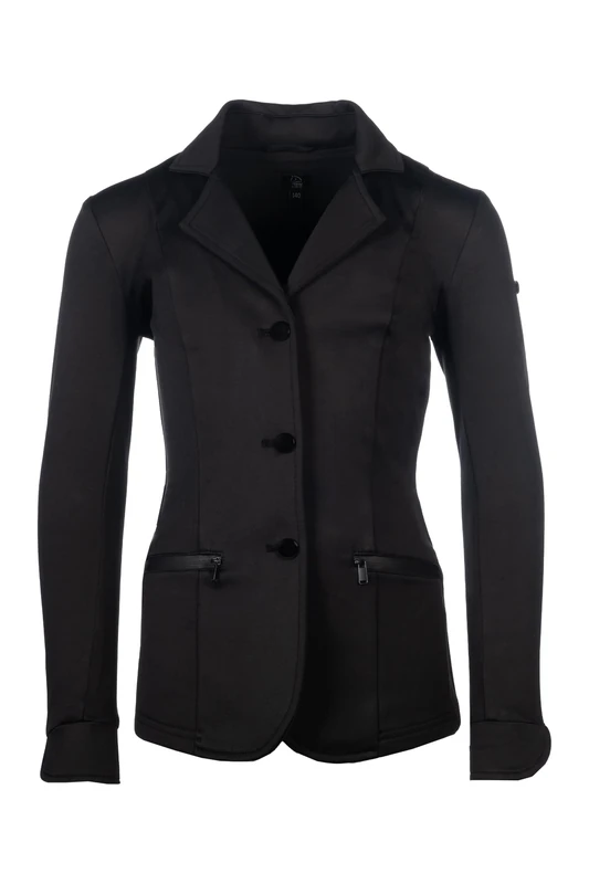 HKM Girl's Alison Competition Jacket, Black, 12-13 Years