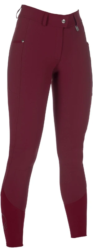 HKM Women's Livigno Silicone Full seat Riding Breeches, Bordeaux, 32
