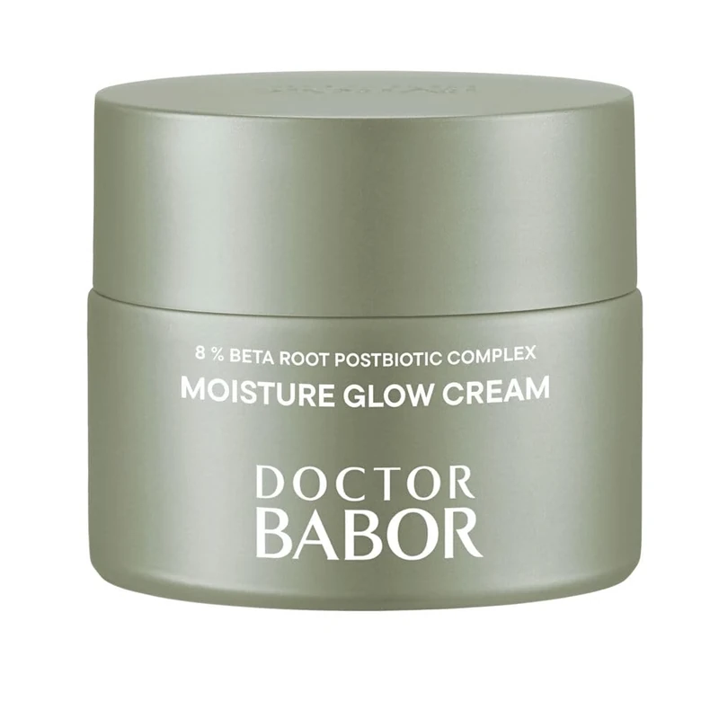DOCTOR BABOR Microbiomic Moisture Glow Cream (50 ml) - Vegan Face Cream with Beetroot Complex and Hyaluronic Acid - Professional Skincare for Dry Skin