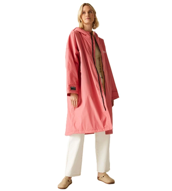Regatta Outdoor Active Unisex Waterproof Changing Robe - Peach Pink/Biscot - SM
