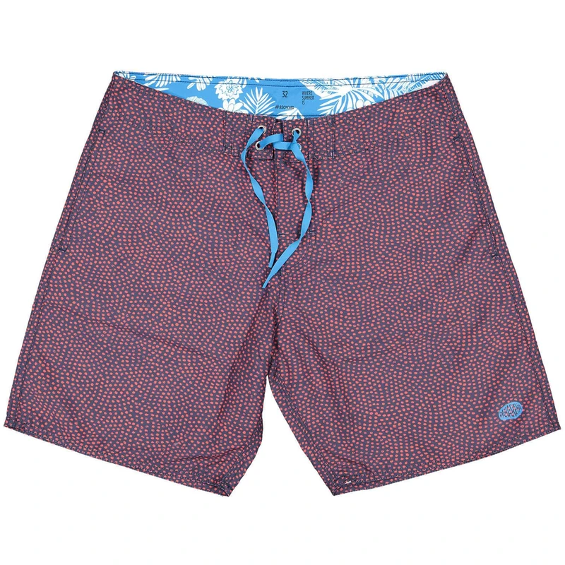 Panareha Men's Beach Shorts Made from Recycled Polyester GOLORITZE Navy, Red (30)