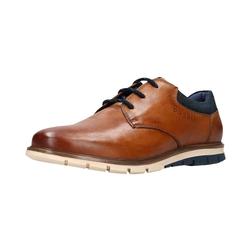 bugatti Men's Low Shoes, 333-9711W, Cognac, 43, Cognac, 9 UK