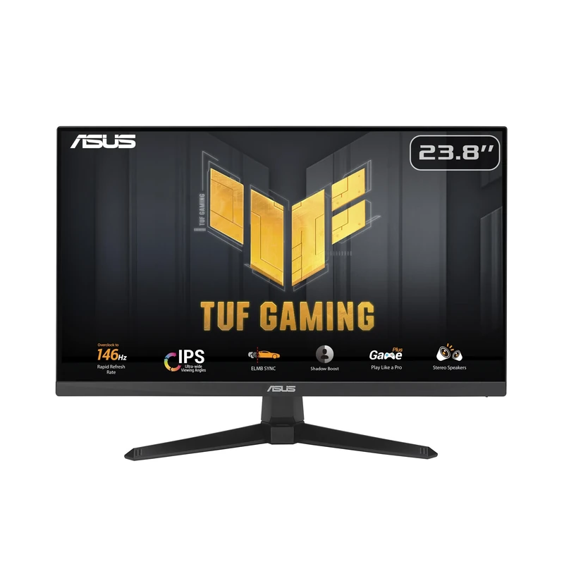 ASUS TUF Gaming VG249QE5A 23.8" Full HD 1920x1080 146Hz IPS Display 1ms Built in Speakes Gaming Monitor - Black