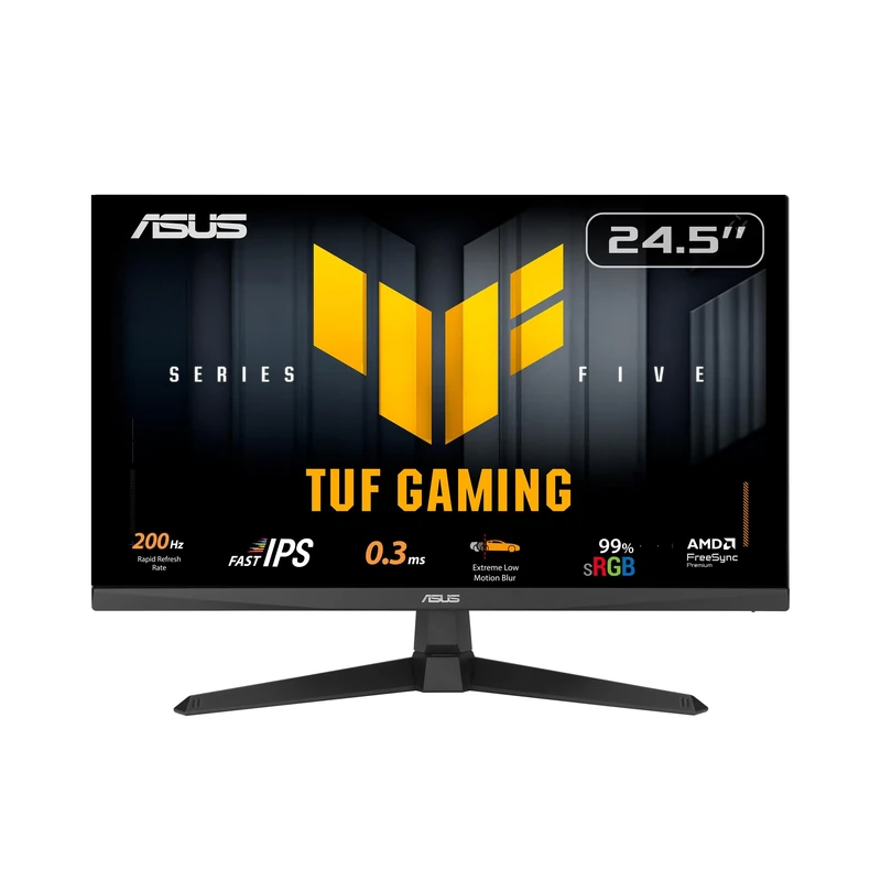 ASUS TUF Gaming VG259Q5A 24.5" Full HD 1920 x 1080 200Hz, Fast IPS, ELMB, 0.3ms GTG (min.), Stereo speaker, DisplayWidget Center Gaming Monitor