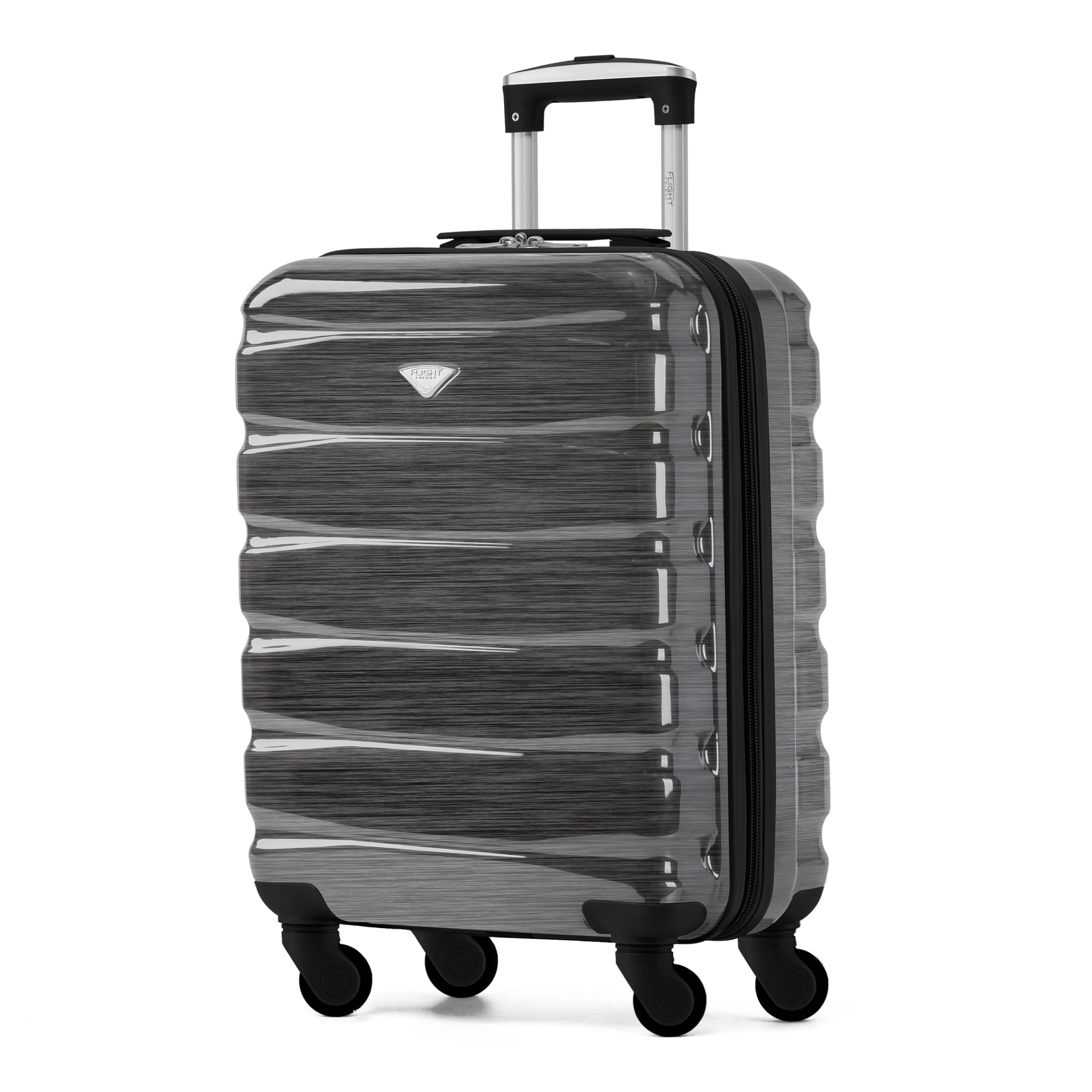 Flight Knight 55x40x20 Ryanair Priority Cabin Suitcase, Also for EasyJet, Jet2, Lightweight,ABS Hard Shell, Durable 4-Wheel Cabin Case, Carry-On Size 10kg Hand Luggage, Travel Bag- 55 x 40 x 20