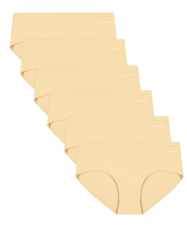 Cholewy Womens Underwear Multipack - Soft and Stretchy Ladies Knickers Comfortable Cotton Pants for Women, Ideal for Daily Wear (Pack of 6)