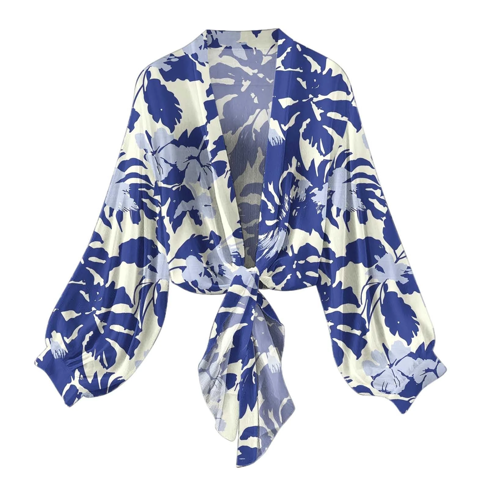 Thin Cardigans for Women UK Bohemian Casual Vocation Women's Swim Cover-Ups and Sarongs Kimono Tops Swimwear Casual Hawaiian Jacket Long Sleeve Chiffon Summer Jacket Open Front Beachwear Loose