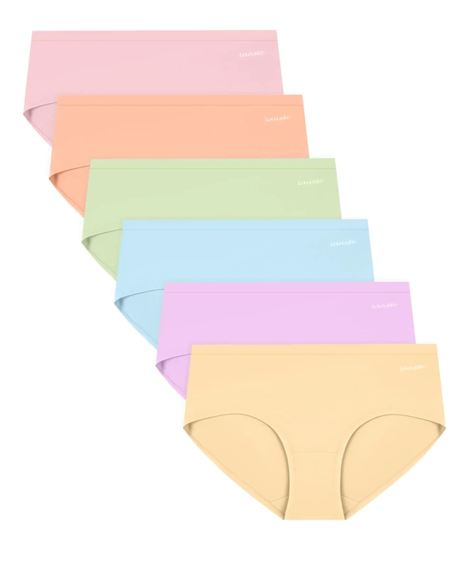 Cholewy Women's Cotton Underwear - 6 Soft Stretchy Knickers