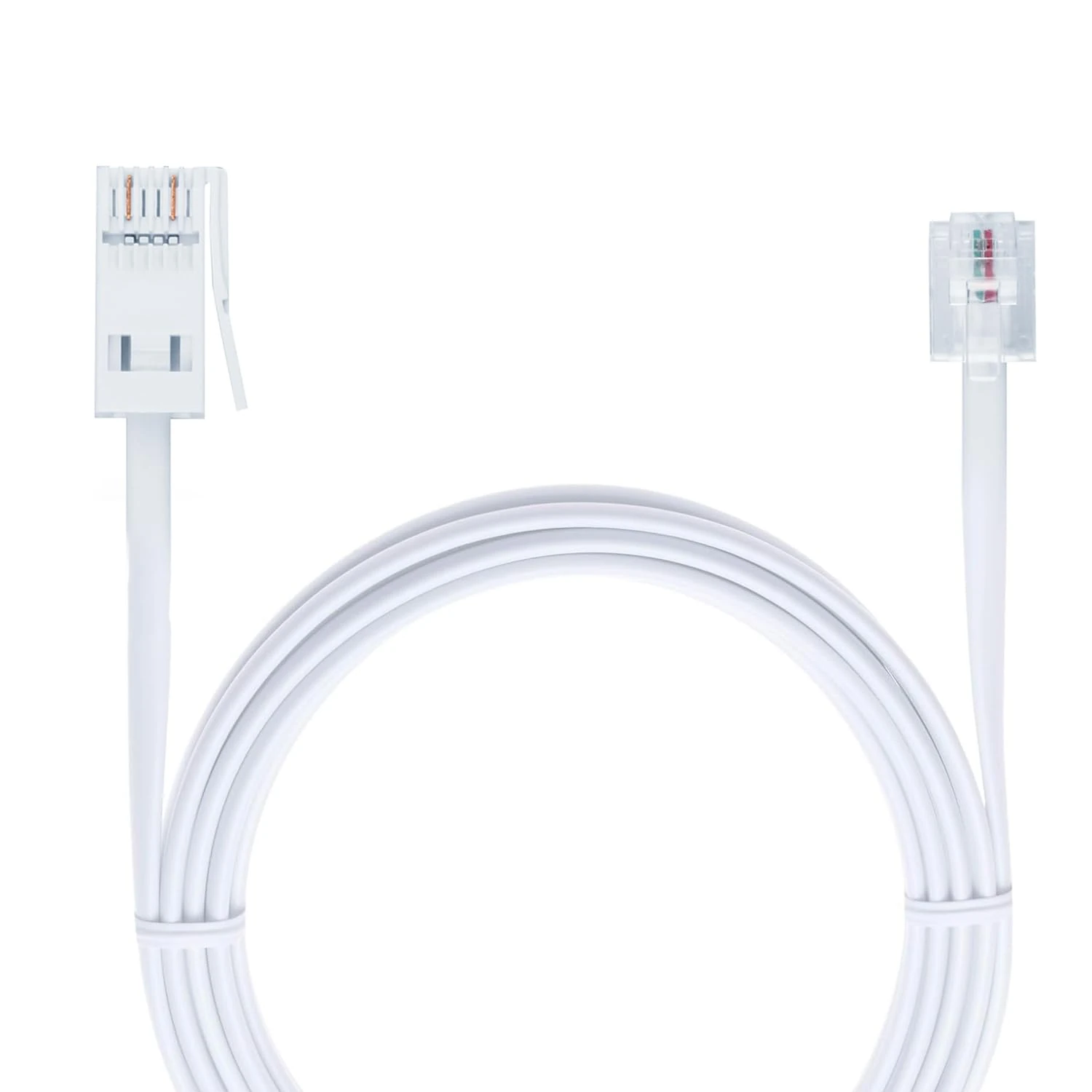 Krysel 3m Telephone Cable – BT Telephone to RJ11 Extension Cable – Broadband Phone Line Cord, Compatible with Landline Phones, Modems, Routers – Durable, Interference-Free