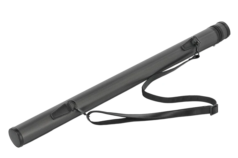 GEWA Bow Case with Carrying Strap for 2 Violin Bows - Hard Shell - YKK Zipper - Padded Interior - Titanium - Suitable for Space Bag Violin Case/Backpack