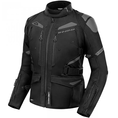 SHIMA Dune Motorbike Jackets for Women GFLEXX Back Protector Elbows Shoulders Armour Riding Motorcycle Jacket Summer Winter Bikers Waterproof Lightweight Armoured Motorcycles (Womens, Black, XXL)