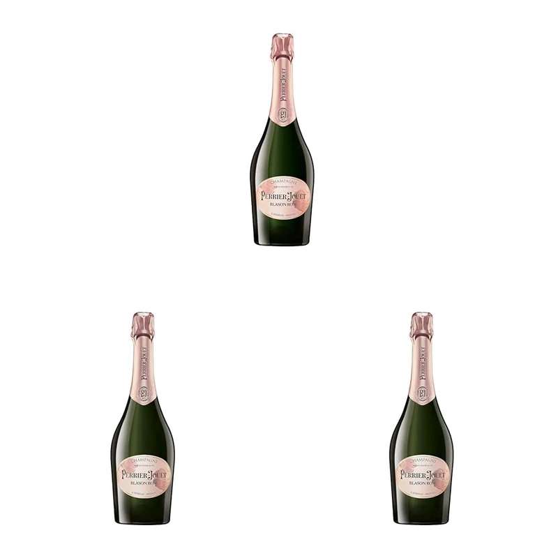 Perrier Jouët Blason Rose Champagne, 75 cl (Pack of 3)