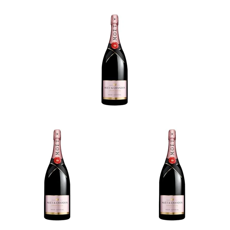 Moët & Chandon Rosé Impérial Champagne, Magnum, 150cl (Pack of 3)