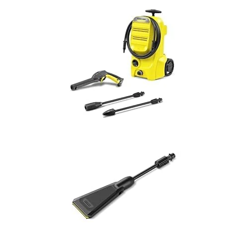 Bundle of Kärcher K 3 Classic Pressure Washer+ eco!Booster Jet 120 for K 2 and K 3 Pressure Washers, 50% Higher Cleaning Performance Compared to The Flat Jet, Saves Water, Energy and time, Accessory