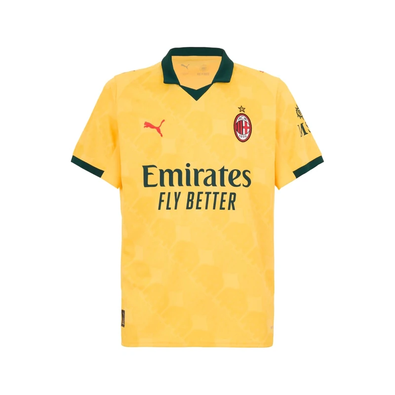 A.C. Milan - Football Shirt, 2025/2026 Season, Home Away and Third Football Shirt Yellow