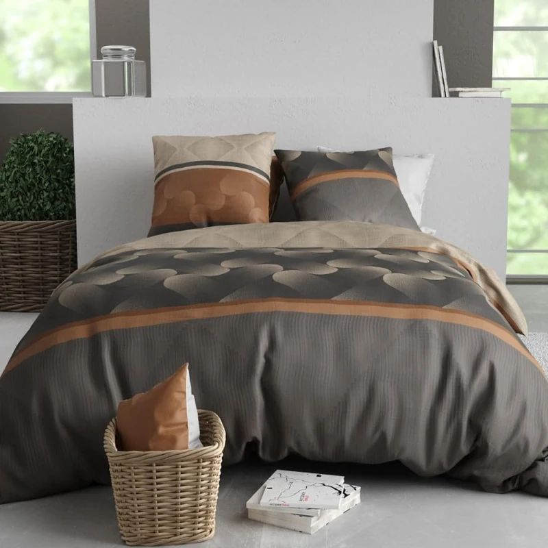 Jasper Duvet Cover 260 x 240 cm + 2 Pillowcases Cotton 57 Thread Count - Image 1
