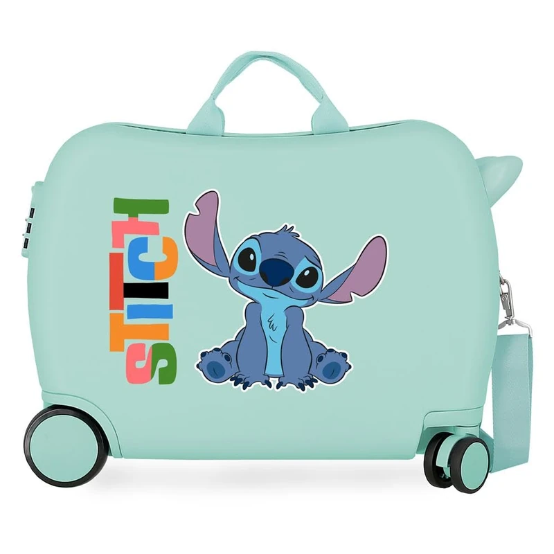 Disney Aloha Stitch Children's Suitcase Blue 50 x 38 x 20 cm Rigid 2.1 kg Combination Lock Side ABS 2.1 kg 34L Hand Luggage, Blue, One Size, Children's Suitcase