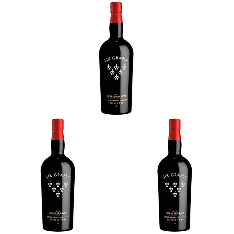 Graham's Six Grapes Port Wine, 75 cl (Pack of 3)