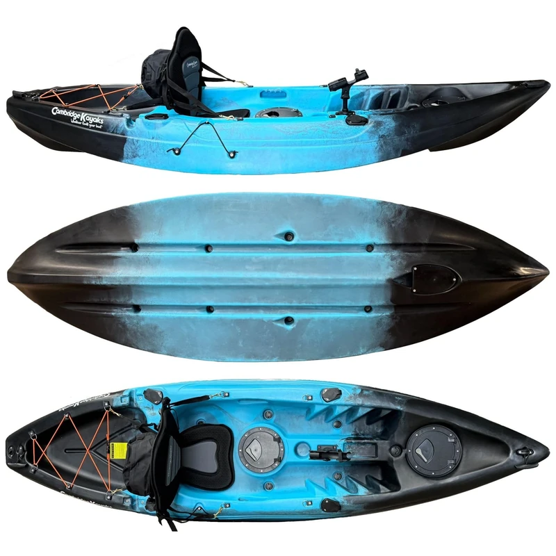 Cambridge Kayaks Zander Single Sit on Top kayak for Leisure and Fishing 13 Colour Choices (Blue Black Fade)