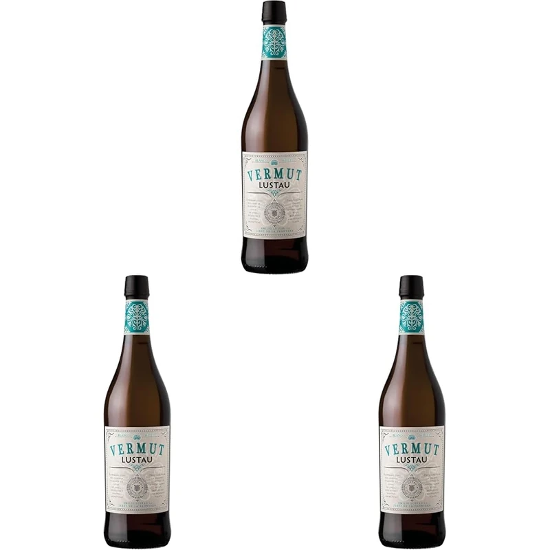 Lustau Vermut Blanco White Vermouth, 75cl, 15% ABV, Dry Vermouth from Jerez Spain, Blended with Botanicals and Fragrant Plants, Complex and Distinctive White Vermouth, Drink Chilled or In Martini