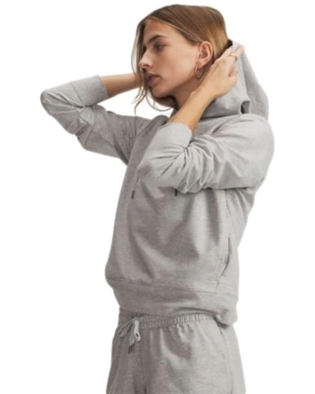 Under Armour Sport Terry Hoodie - Mod Gray Light Heather / / White - MD
