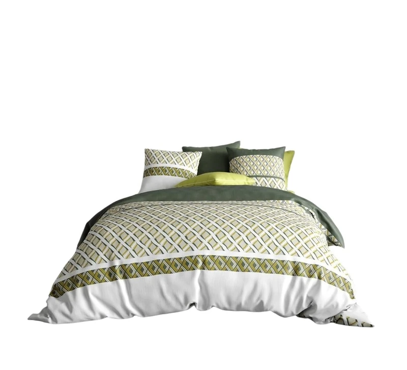 Nayaa Duvet Cover 260 x 240 cm + 2 Pillowcases Cotton 57 Thread Count - Image 1