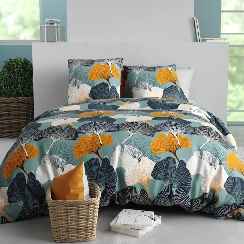 Gink Duvet Cover 260 x 240 cm + 2 Pillowcases Cotton 57 Thread Count