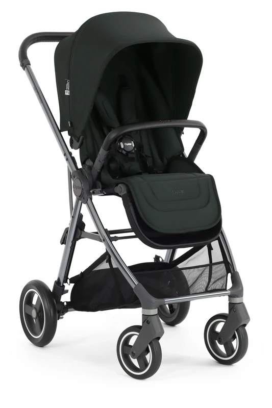 Oyster Gravity+ Stroller/Pushchair in Black Olive with Raincover Birth to 22Kg