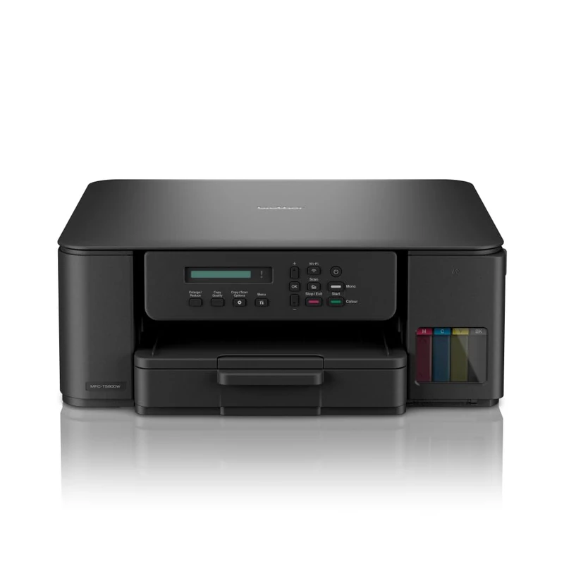 Brother DCP-T580DW Wireless, A4 Inkjet Printer | Tankbenefit | 3-in-1 (Print/Copy/Scan) | Wi-Fi/USB 2.0 | A4 | 2-Sided Print | Photos | Inks Included | UK Plug