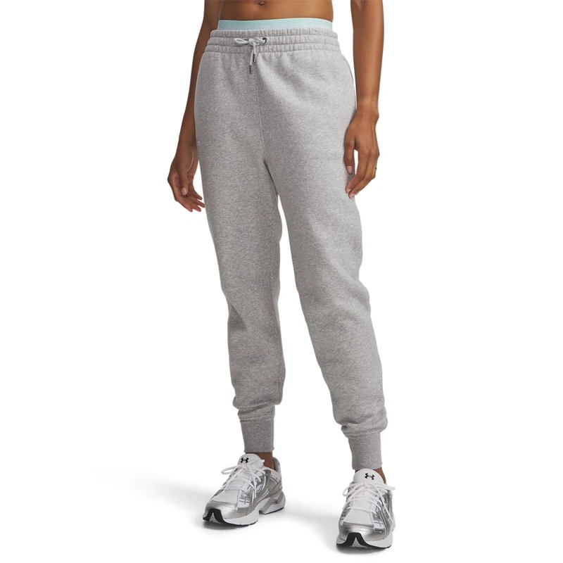 Under Armour UA Icon Fleece Jogger - Mod Gray Light Heather / / White - LG