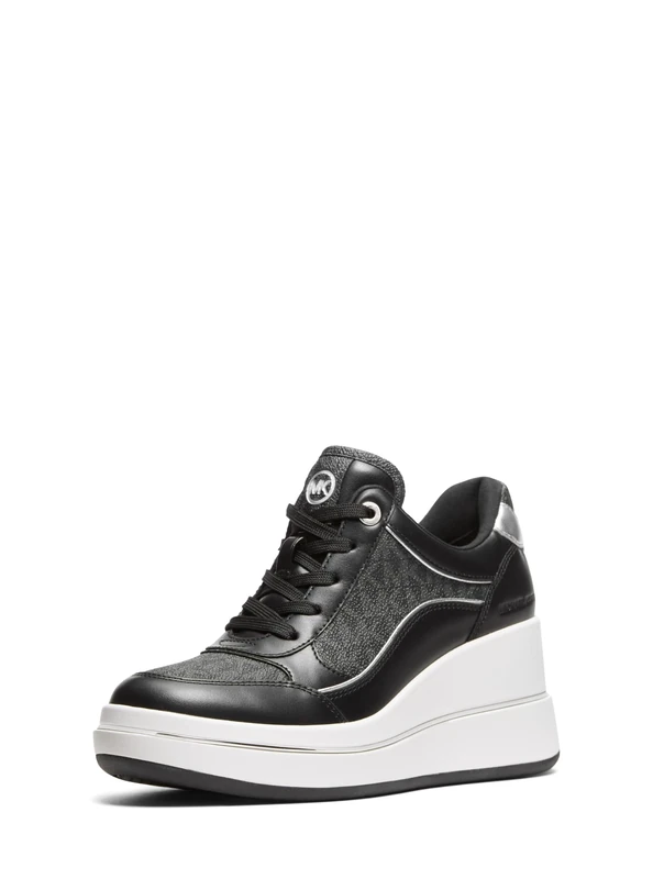 Michael Kors Hayes Wedge Trainer Sneaker Black