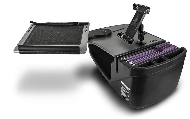 AUTOEXEC AE-RDFS-TAB-GT Reach Car Desk for Your Vehicle Workstation and Mobile Office, Front Seat, with Tablet Mount
