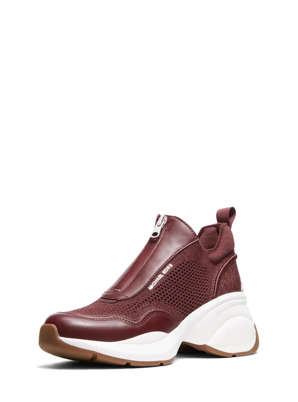 Michael Kors ZUMA Slip ON Trainer Oxblood Women, UK 4