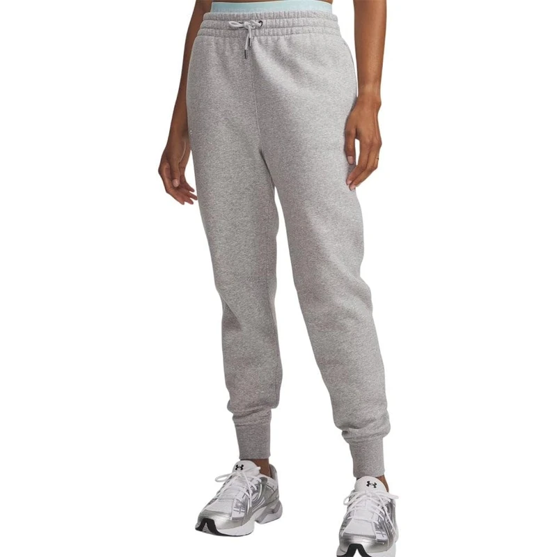 Under Armour UA Icon Fleece Jogger - Mod Gray Light Heather / / White - MD