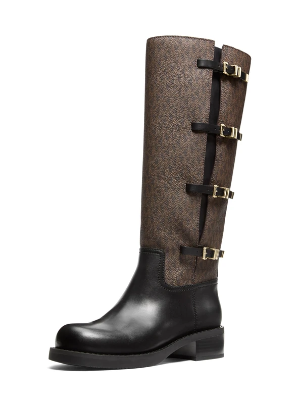 Michael Kors DARRINGTON BOOT BROWN BLK Women, UK 7.5 - Image 1