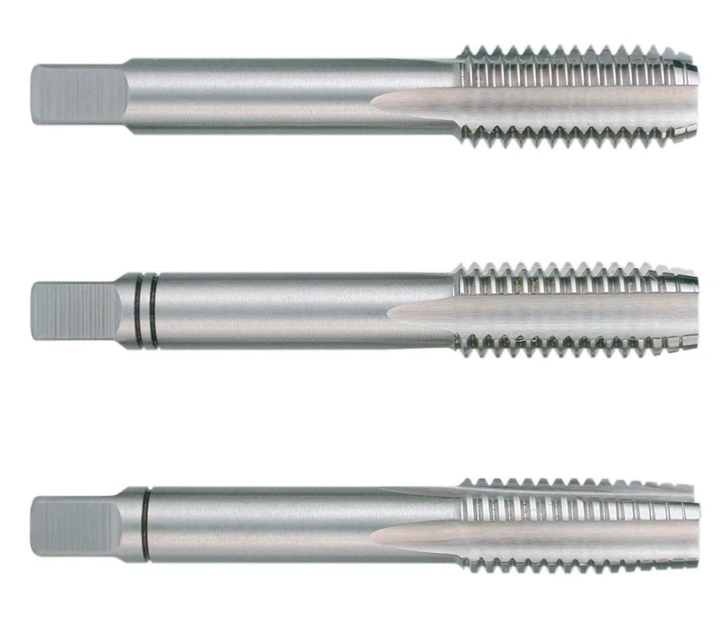 Set of taps for Hand Tapping UNC, DIN 352, HSS Ground, Ideal for Making Internal Threads and Fixing Metal Parts. - Image 1