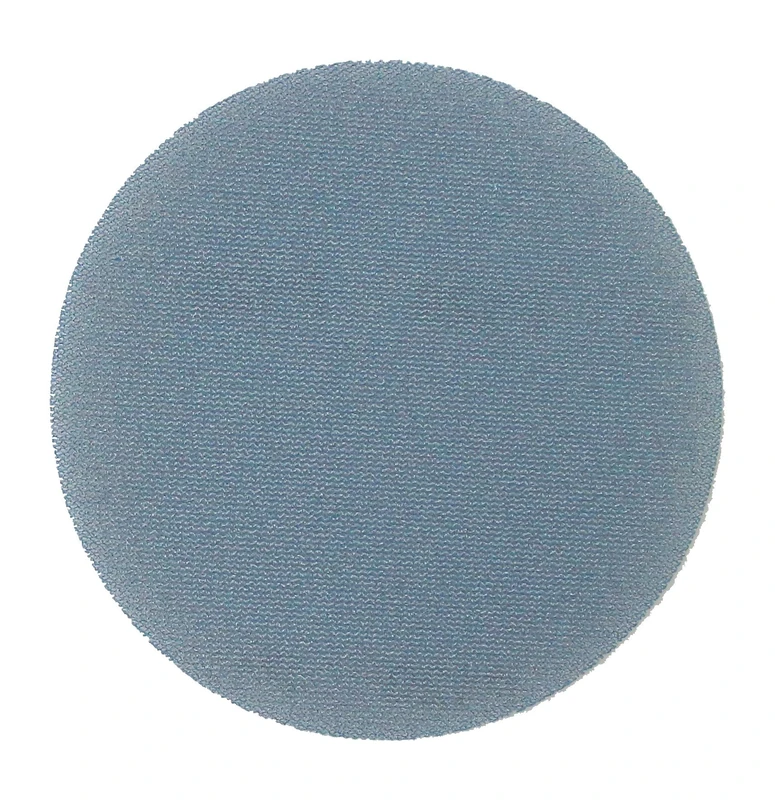 Pack of 10 Self Adhering Abrasive Mesh Discs, Blue, 125mm Diameter, Ideal for Sanding and Finishing Surfaces. - Image 1
