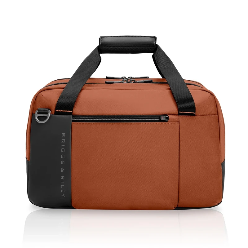 Briggs & Riley Underseat Cabin Bag - Carry On Luggage for Travel, Softside Bag for Men & Women, RFID Data Protection, Adjustable Shoulder Strap, Fits up to 16" Laptop - ZDX Collection, Canyon