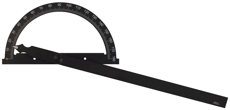 Angle Protractor with Precise Scales, Durable Material and Ergonomic Design, Ideal for Measuring and Moving Angles in Construction and Design Projects. - Image 1