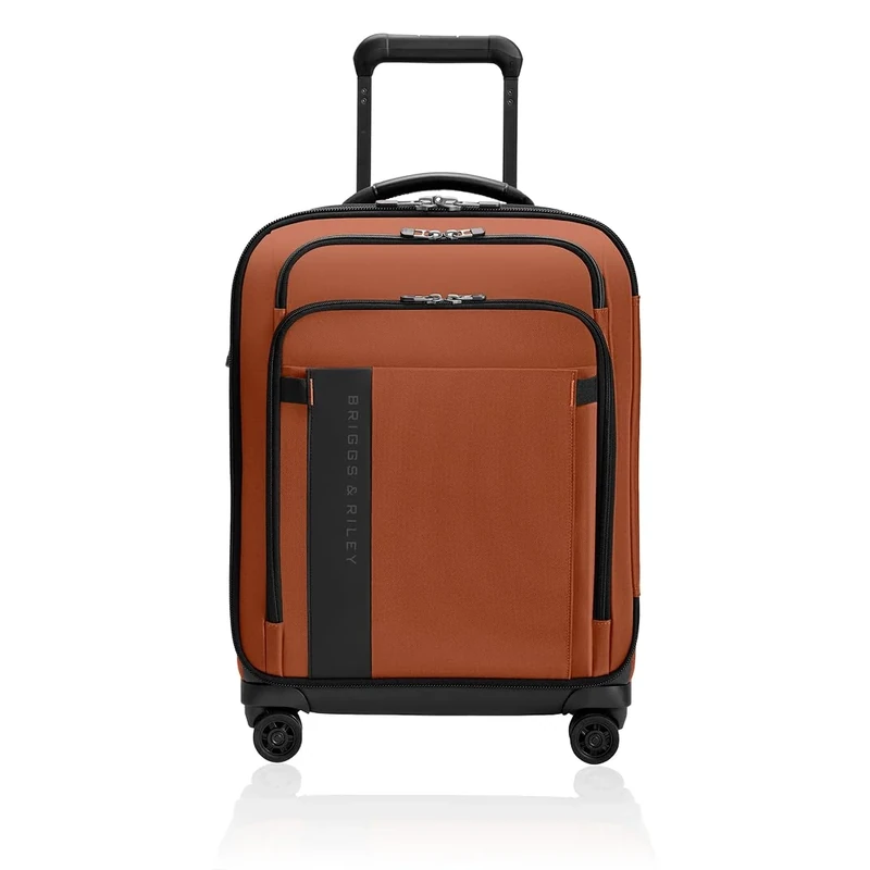 Briggs & Riley Global 53cm Carry On Expandable Spinner - Luggage for Travel, Suitcases with Wheels, Softside Rolling Bag for Men & Women - ZDX Collection, Canyon