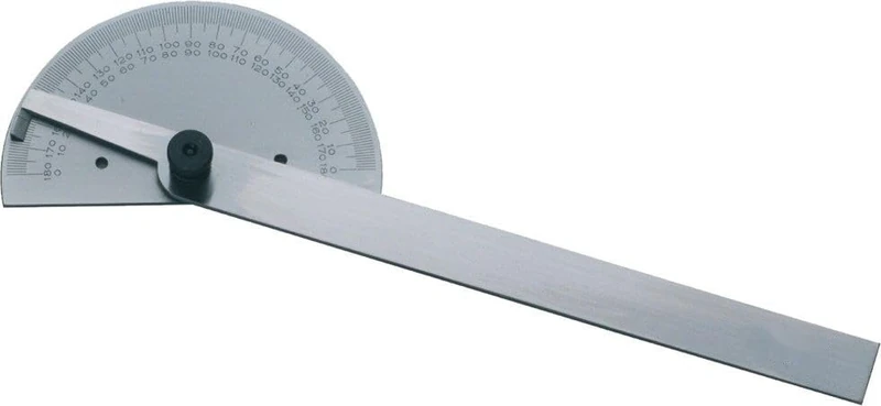 Stainless Steel Angle Protractor, Sturdy and Accurate, Ideal for Measuring and tracing Angles in Woodworking and Construction Work. - Image 1